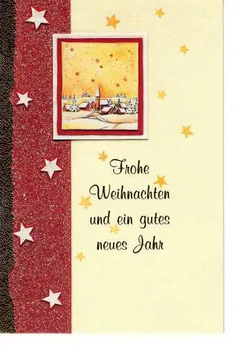 Weihnachtsklappkarte - Weihnachtskalender - beschrieben