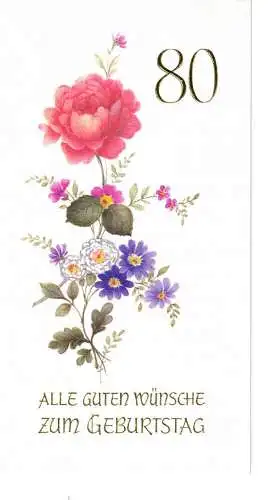 Geburtstagsklappkarte - beschrieben