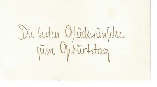 Geburtstagsklappkarte - beschrieben