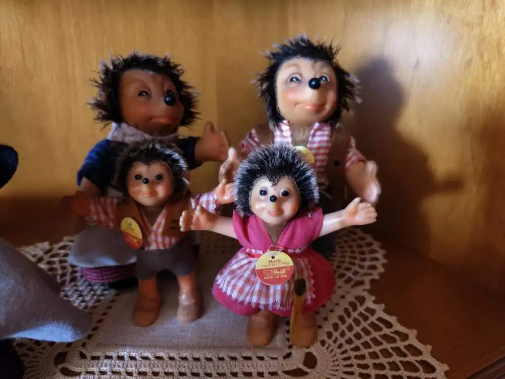Wunderschöne Steiff Mecki Micki Macki Mucki Igel Puppen Familie  1