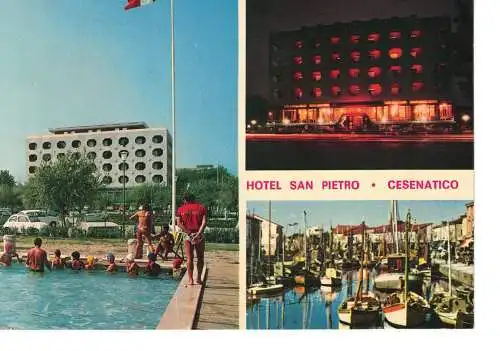 Ansichtskarte Cesenatico - Hotel San Pietro - gelaufen 1972