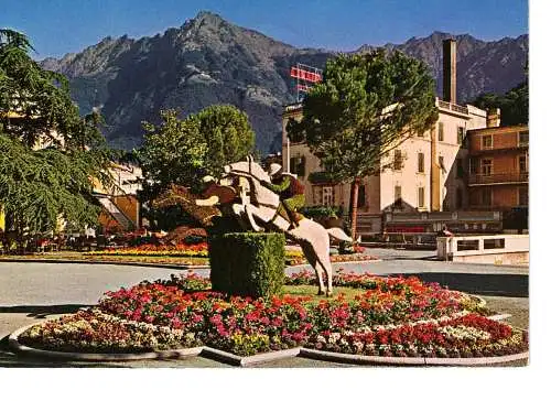 Ansichtskarte Merano - Passegglata - Meran - Kurpromenade - gelaufen 1976