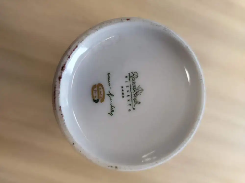 Vintage Porzellan ROSENTHAL Studio Linie Vase Dekor 2859 von Cuno Fischer 1962-1972 2