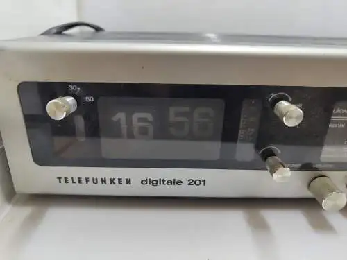 Uhrenradio Vintage 1970er Klappzahlen Telefunken Digitale 201 Klassiker