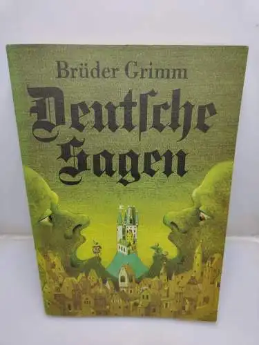 Buch, Brüder Grimm, Deutsche Sagen, Rütten & Loening DDR Erstausgabe 1983