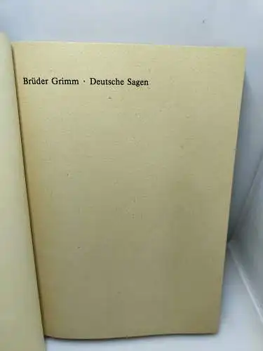 Buch, Brüder Grimm, Deutsche Sagen, Rütten & Loening DDR Erstausgabe 1983