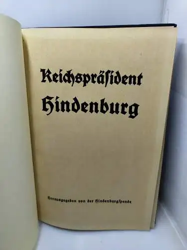 Reichspräsident Hindenburg 1927