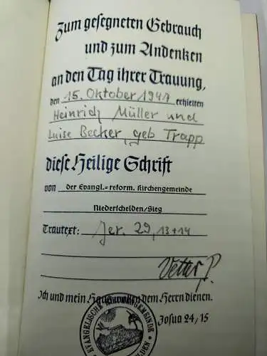 Die Bibel nach der deutschen Übersetzung D. Martin Luthers (1954)