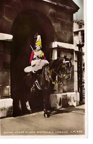 Ansichtskarte London - Royal Horse Guard - Whitehall - L.P. 438 - nicht gelaufen