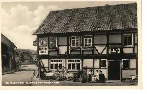 Ansichtskarte  Ilsenburg / Harz - Gasthaus zum Weißen Ross - nicht gelaufen