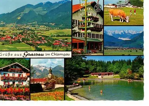 Ansichtskarte Grassau im Chiemgau - gelaufen 1971