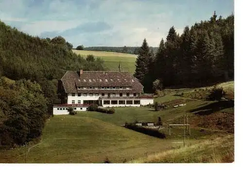 Ansichtskarte VdH-Erholungsheim "Haus Heimkehrerdank" - Grafenhausen / Schwarzwald - Schlüchtmühle - gelaufen 1971