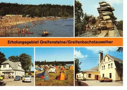 Ansichtskarte Erholungsgebiet Greifensteine / Greifenbachstauweiher - Ehrenfriedersdorf (Kr. Zschopau) - nicht gelaufen