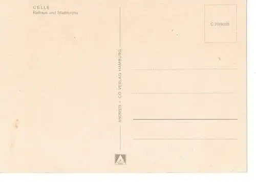 Ansichtskarte Celle - Rathaus und Stadtkirche - nicht gelaufen