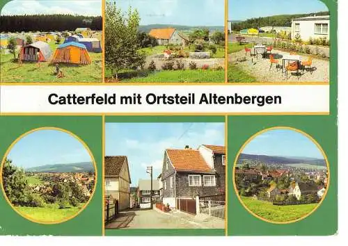 Ansichtskarte Catterfeld mit Ortsteil Altenbergen (Kr. Gotha) - gelaufen 1984