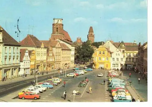 Ansichtskarte Cottbus - Altmarkt - gelaufen 1983