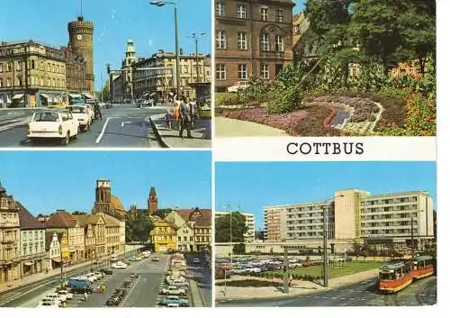 Ansichtskarte Cottbus - gelaufen 1978