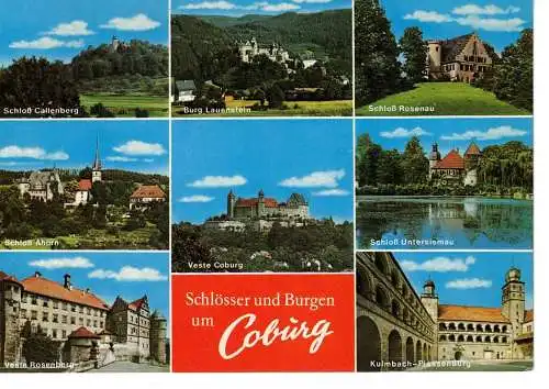 Ansichtskarte Coburg - gelaufen 1966