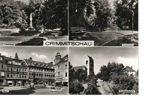 Ansichtskarte Crimmitschau (Kr. Werdau) - gelaufen 1987