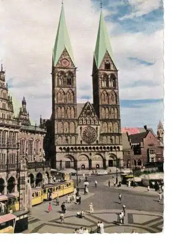 Ansichtskarte Bremen - der Dom - nicht gelaufen