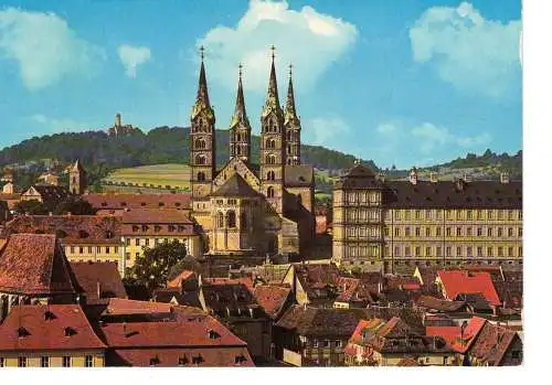 Ansichtskarte Bamberg / Ofr. - Dom und Altenburg - nicht gelaufen