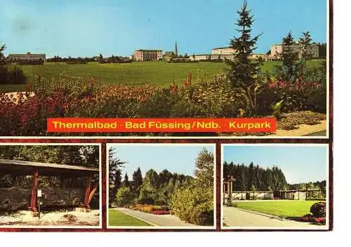Ansichtskarte - Thermalbad Bad Füssing / Ndb. - Kurpark - gelaufen 1978