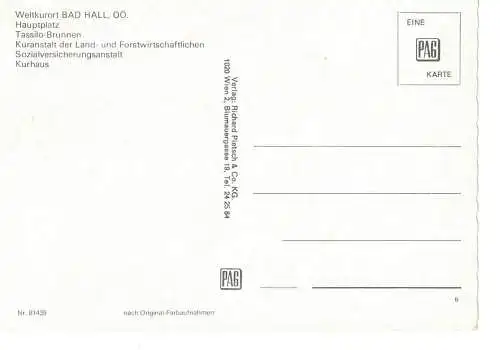 Ansichtskarte Weltkurort Bad Hall - nicht gelaufen 