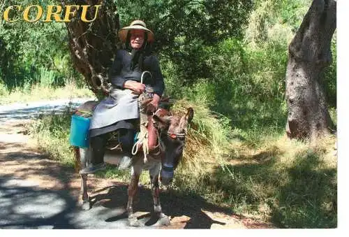 Ansichtskarte Corfu - gelaufen 2015