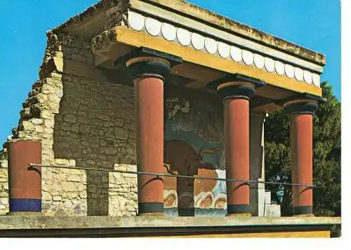 Ansichtskarte Palast von Knossos - Griechenland - nicht gelaufen