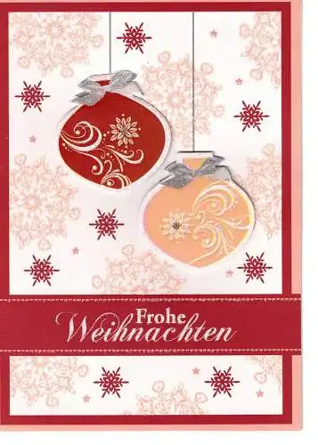 Weihnachtsklappkarte - Frohe Weihnachten - beschrieben