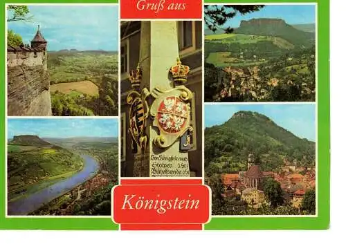 Ansichtskarte Königstein / Sächs. Schweiz - nicht gelaufen