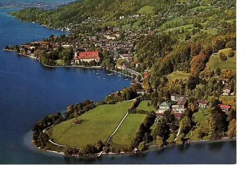 Ansichtskarte Klinik Tegernsee der LVA Ndb./Opf. Fachklinik für Herz- und Kreislauferkrankungen - beschrieben