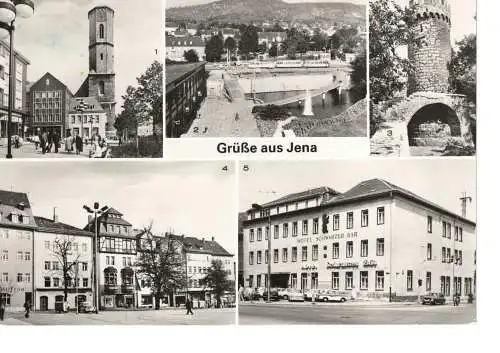 Ansichtskarte Jena - gelaufen 1988