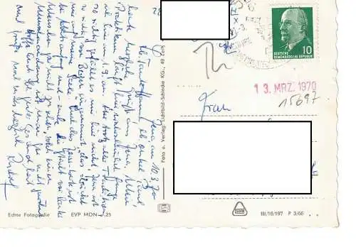 Ansichtskarte Jena - gelaufen 1970