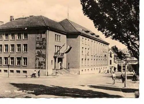 Ansichtskarte Jena - Neues Postamt - 1967 gelaufen
