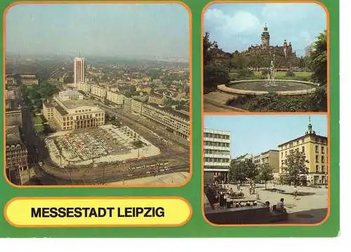 Ansichtskarte Messestadt Leipzig - nicht gelaufen