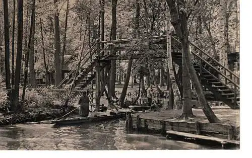 Ansichtskarte Spreewald - gelaufen ca. 1961