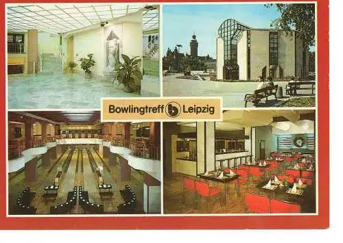 Ansichtskarte Messestadt Leipzig - Bowlingtreff - nicht gelaufen