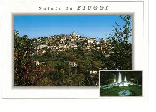 Ansichtskarte Fiuggi - Panorama - Fontana Artistica - nicht gelaufen