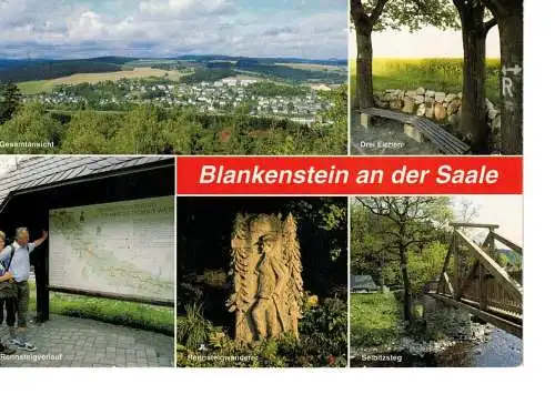 Ansichtskarte Blankenstein an der Saale - gelaufen 1999