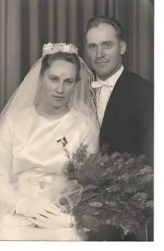 Ansichtskarte - Hochzeitsfoto ca. 1950er / 1960er - nicht gelaufen