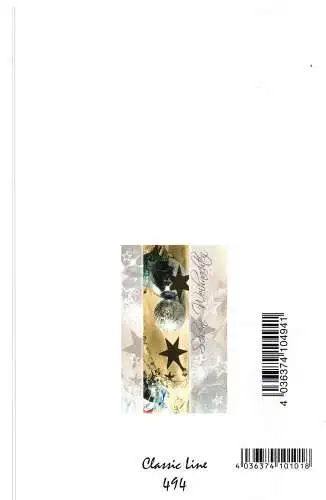 Weihnachtsklappkarte - Schöne Weihnachten - beschrieben