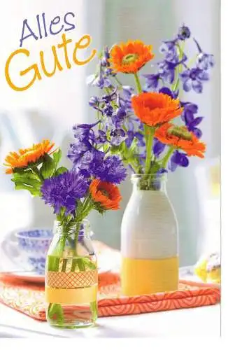 Geburtstagsklappkarte - beschrieben