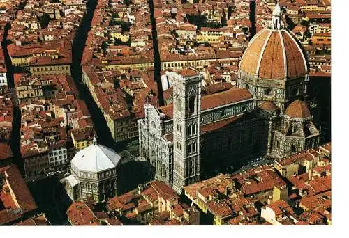Ansichtskarte Firenze - Florenz - Der Dom und die Taufkapelle (Luftansicht) - nicht gelaufen