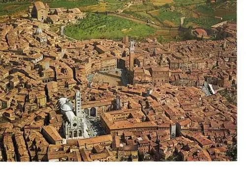 Ansichtskarte Siena - Luftaufnahme - nicht gelaufen
