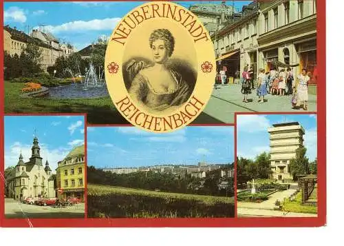 Ansichtskarte Neuberinstadt Reichenbach - gelaufen