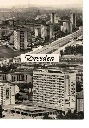 Ansichtskarte Dresden - gelaufen 1989