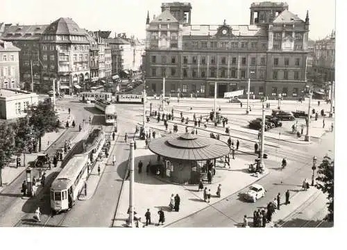 Ansichtskarte Dresden - Postplatz mit Telegrafenamt - nicht gelaufen