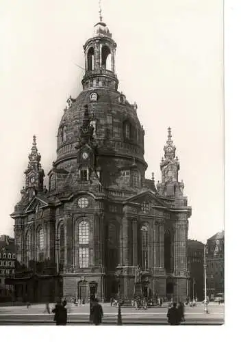 Ansichtskarte Dresden - Frauenkirche, erbaut 1726/43 von George Bähr - nicht gelaufen