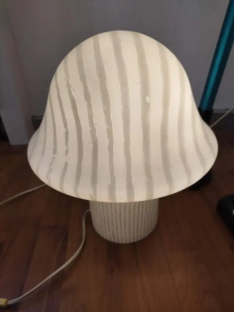 Peill & Putzler Germany - Glaslampe - Pilzlampe - Mushroom - 60er / 70er 3